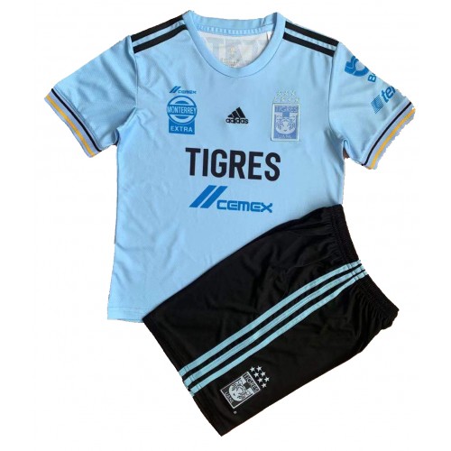 Tigres UANL Fodboldtrøjer Børn Udebanesæt 2021/22 Kort ærmer Tigres UANL Fodboldtrøjer Børn Udebanesæt 2021/22 Kort ærmer